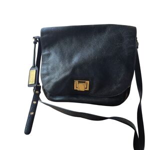 Badgley Mischka Black Leather Handbag